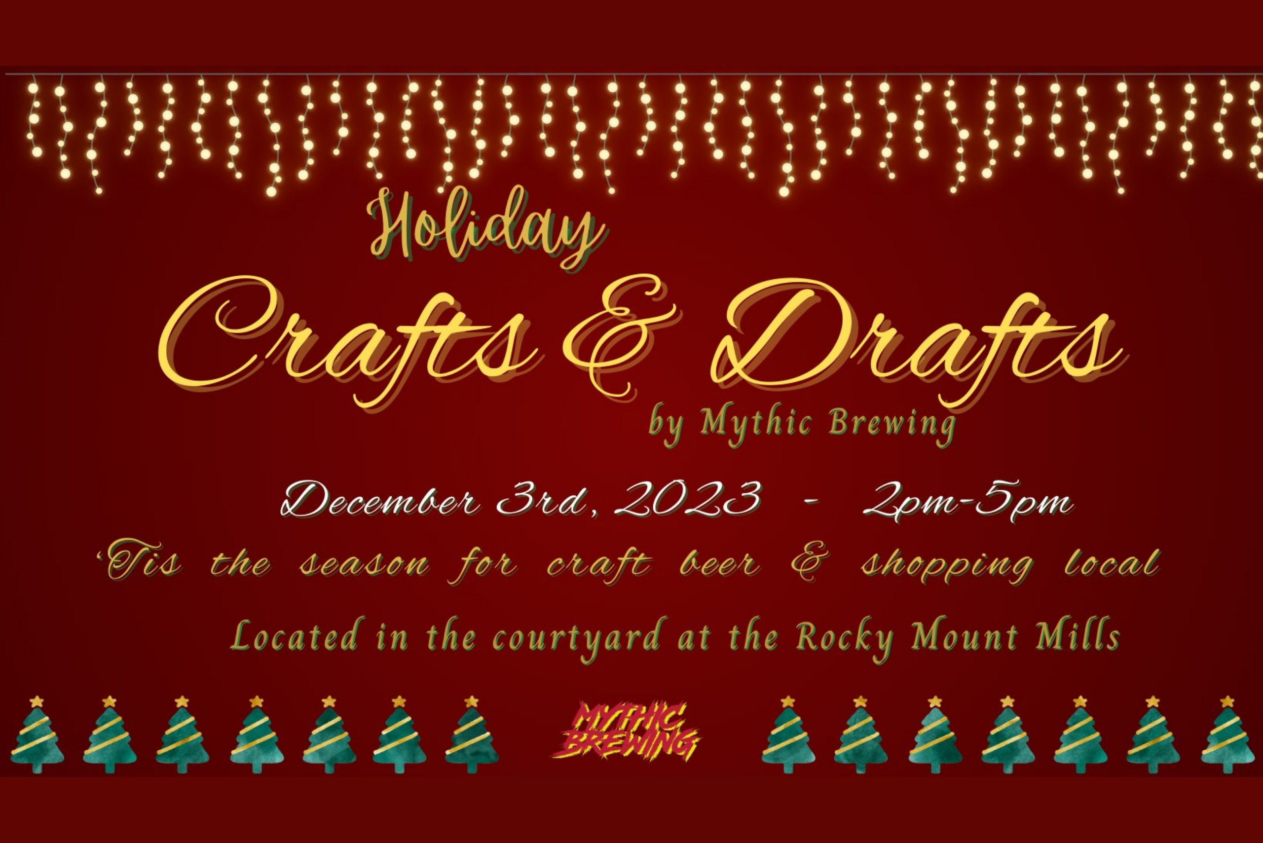 Holiday Crafts and Drafts - Mythic Brewing