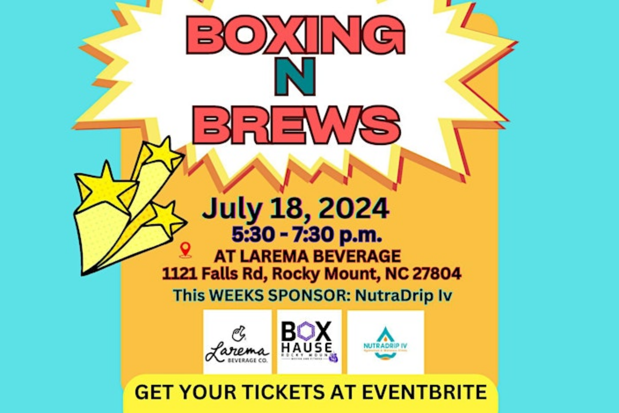 Boxing & Brews with BoxHause Rocky Mount at Larema Beverage